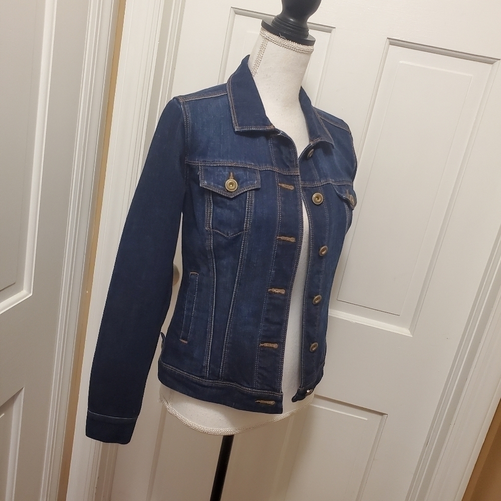 CAbi Blue Denim Jean Jacket Size XS - Picture 6 of 13